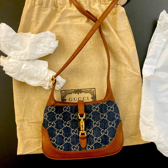 Gucci Handbags - Gucci Denim Jackie Mini Bag